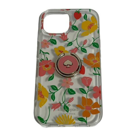 Kate Spade Strawberry Garden Iphone 15 Stability Ring And Case - Picture 6 of 6